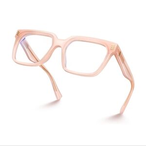 Blue Light Blocking Computer Eyewear Glasses Pink Frame